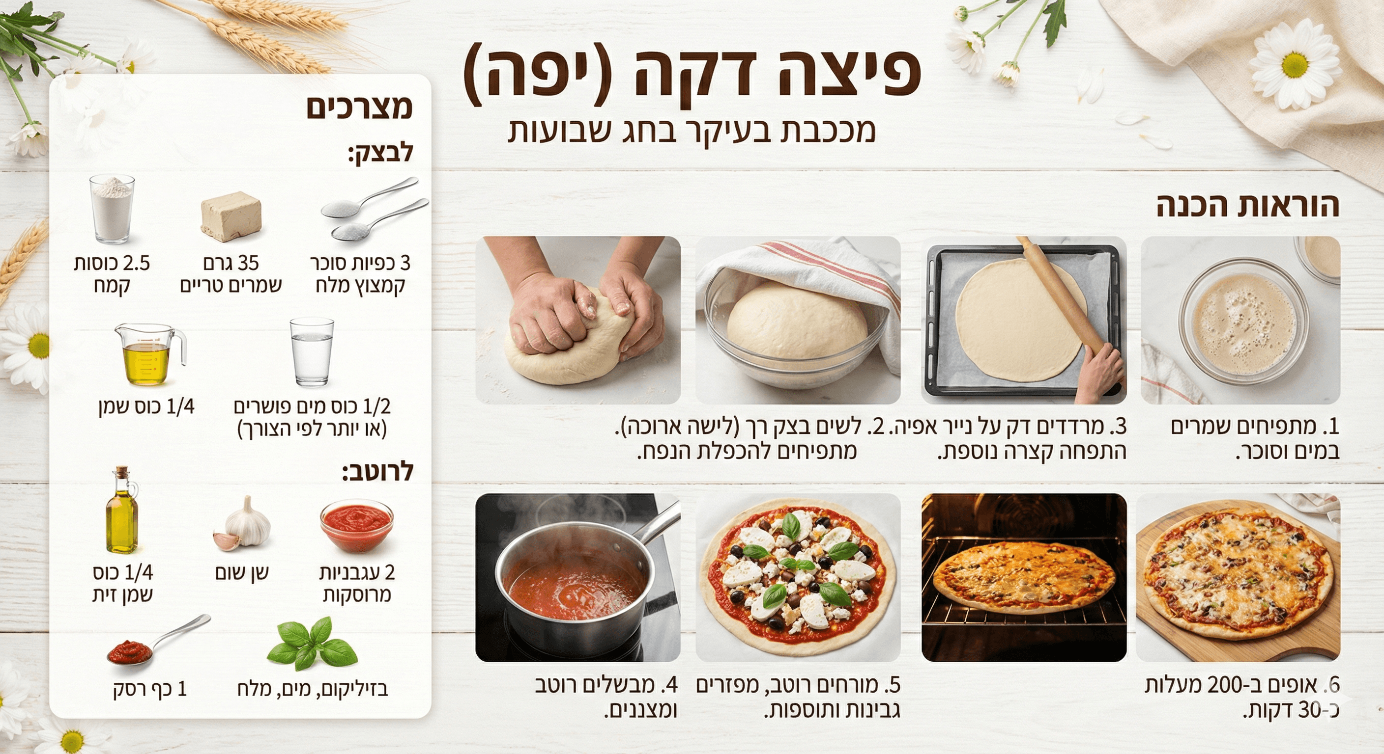 פיצה דקה (יפה)